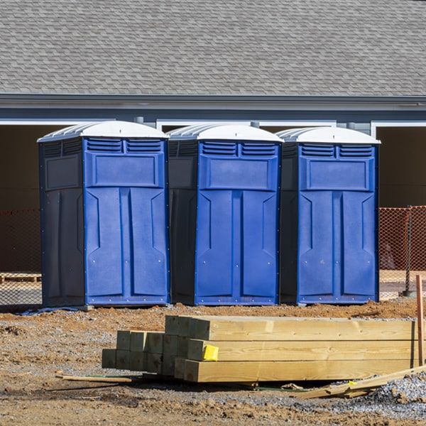 how can i report damages or issues with the porta potties during my rental period in Marshes Siding Kentucky